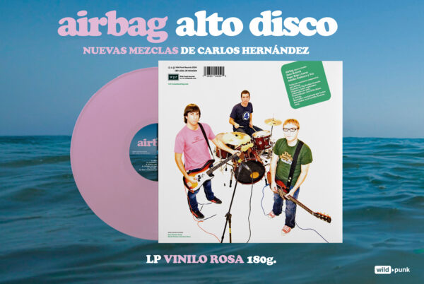 'Alto Disco' de Airbag. Nuevas Mezclas de Carlos Hernández 2024. LP vinilo rosa 180g. - Imagen 4